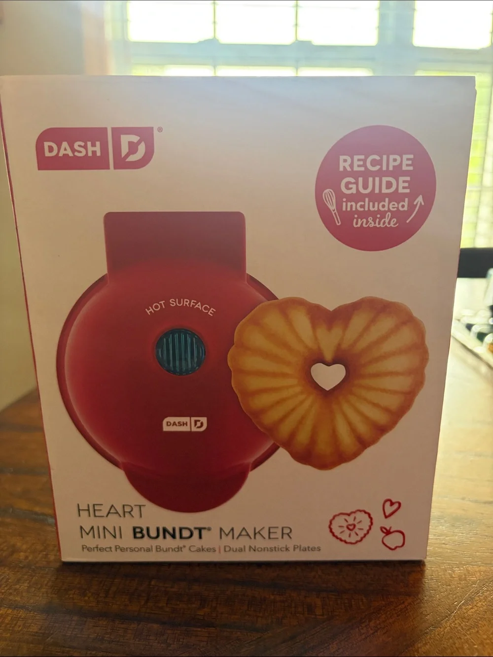 Ash Red Heart Mini Bundt Maker